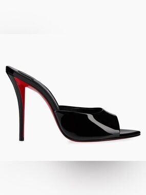 Christian Louboutin Miss Z 100MM Patent Leather Mule Sandals EU 39.5 US 9.5